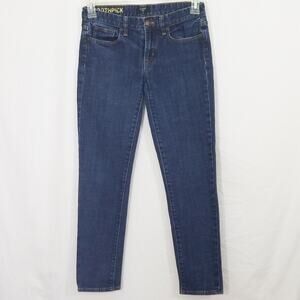 J Crew toothpick skinny dark wash stretch jeans